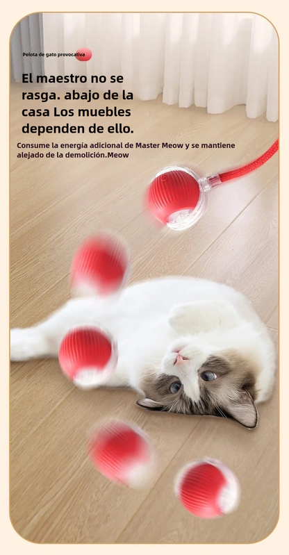 🐾 Pelota interactiva Inteligente para tu Mascota🧶🐱