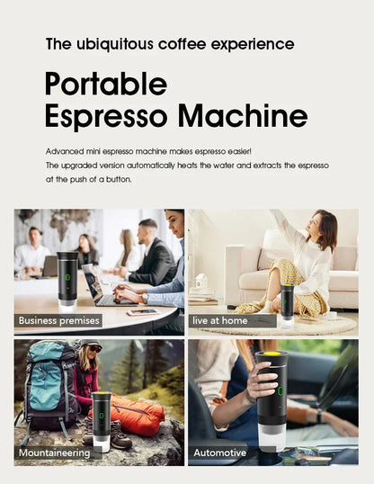 Portable 3-in-1 Espresso Machine | Compatible with Capsules and Ground Coffee ☕