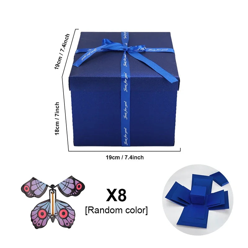 " 🎁✨ Caja Sorpresa con Mariposas Voladoras – Regalo Único y Mágico para San Valentín, Cumpleaños y Ocasiones Especiales 💖🦋 "